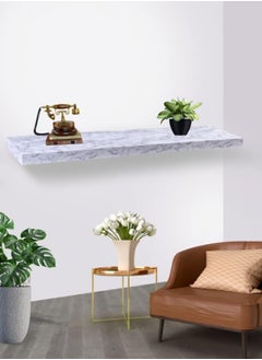 Buy Light Marble Wood Wall Shelves 120 cm in Saudi Arabia