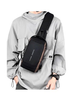 Buy Waterproof Anti Theft Designer Unisex Travel Crossbody Sling Bag Chest Pack with USB charging single shoulder crossbody bag in Egypt