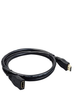 Buy HDMI-compatible Extension Cable Adapter Male to Female Connector HDMI Extender For Computer HDTV Laptop Projector in UAE