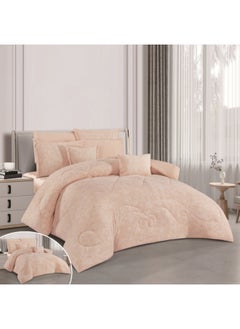 Buy Winter Duvet Set With Fur And Velvet Double-Sided Made Of Durable And Soft Fabric Heavy Filling 4 Pieces Single Size in Saudi Arabia