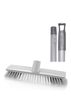 Buy Tough Floor Cleaning Brush (25X6.5X8 CM) with Stick (120 CM) in Saudi Arabia