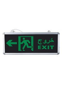 Buy LED Emergency Exit Left Arrow Sign Lighting Board  - For Entertainment Venues, Supermarkets, Hotels, Hospitals, Libraries, and More in Saudi Arabia