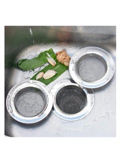 Buy ECVV 3Pcs Kitchen Sink Drain Strainers, Stainless Steel Sink Strainer with 3.5" Wide Rim, Mesh Strainer for Kitchen Sinks, Bathroom Bathtub, Shower Drains in UAE