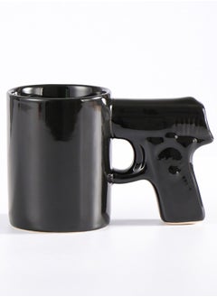 Buy Ceramic Pistol Shaped Mug Black in Saudi Arabia