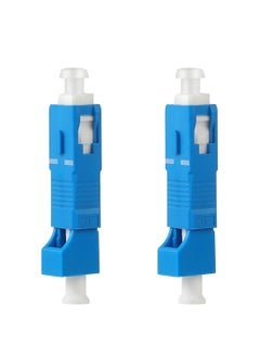 اشتري 2-Pack Single Mode 9/125um SC/UPC Male to LC/UPC Female Hybrid Optical Fiber Adapter Connector for Optical Power Meter في الامارات