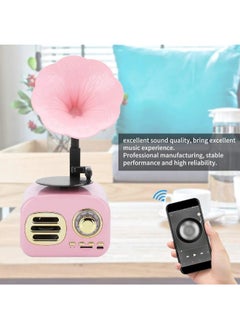 اشتري "Bluetooth Radio and Speaker with Memory Card Slot and USB Charging, Shaped Like a Gramophone" في مصر