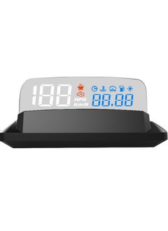 اشتري Car Head Up Display with OBD2 and GPS Dual System, Digital Speedometer, OverSpeed Alert and Fatigue Warning في الامارات