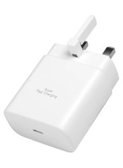 Buy GCC Plug 45W USB-C PD Super Fast Charger White Pack with Cable Compatible with Sumsung Fold Series  Flip Series Note Series  S Series A series M series in UAE