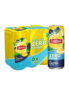 Buy Zero Sugar Lemon Iced Tea 320ml Pack of 6 in UAE