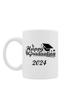 Buy Ceramic mug with “Graduation” design printed in white in Saudi Arabia