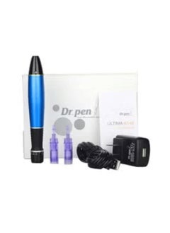 Buy Electric Auto Ultima A1 Face Massage Derma Pen Blue/Black 10cm in Egypt