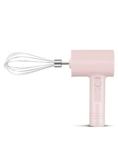 Buy portable electric egg  beater cordless handheld mixer, 3-speed adjustable lightweight USB rechargeable hand Mixer stainless steel egg whisk with double egg sticks for kitchen baking and ooking pink in Saudi Arabia