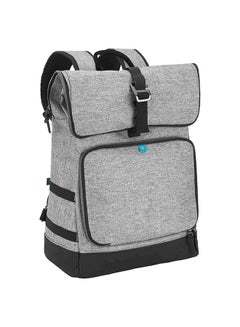 Buy Sancy Diaper Bag Backpack - Unisex Back Pack With Heavy Duty Roll Top Closure, Large Insulated Compartment, Changing Pad And Accessories, Smokey in UAE