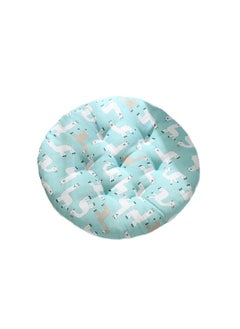 Buy Comfortable Home Office Cotton Linen Breathable Round Chair Cushion in UAE