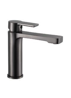 Buy Durable Modern Design Single Handle Solid Brass Basin Mixer Gun Grey 1 x 1 x 1 cm JS-622301GG in Saudi Arabia