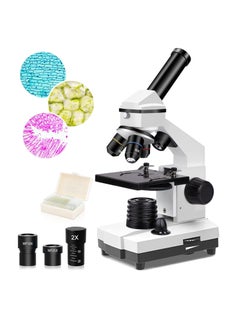 Buy 100X-2000X Microscopes for Kids Students Adults, Powerful Biological Microscopes for School Laboratory Home Education,with Microscope Slides Set, Phone Adapter in UAE