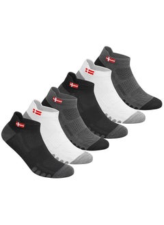 Buy KOPNHAGN Sports Socks for Men Ankle Length Athletic Running Socks, Pack of 6, One Size in UAE