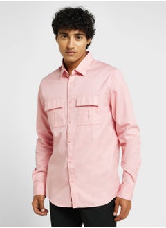 اشتري Thomas Scott Classic Slim Fit Twill Weave Pure Cotton Casual Shirt في الامارات