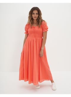 اشتري AE Smocked Waist Midi Dress في السعودية
