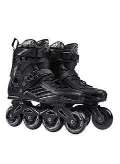 Buy Professional Single Row Roller Blades Speed Skating Shoes in UAE