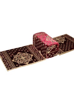 Buy Traditional Saudi rug for camping and picnics with armrest, size 150 x 55 x 25 cm, Saudi mattresses for camping and picnics with a mattress for outdoor trips, fabric, rug with tent, multiple colors in Saudi Arabia