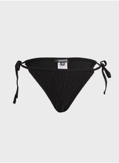 Buy Crinkle Tie Side High Leg Bikini Bottom in Saudi Arabia