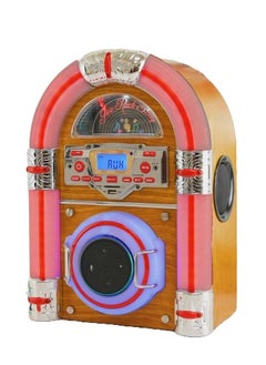 Buy Steepletone Jive Rock Sixty Retro Table Top Mini Jukebox with CD Player FM Radio Bluetooth USB/SB MP3 Playback 7 Color Changing LED Lighting Modes in UAE