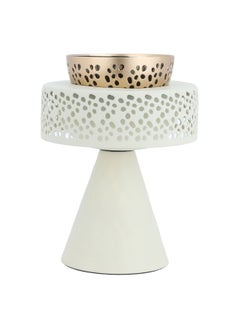 Buy Golden Incense Burner with A Light Beige Base in Saudi Arabia