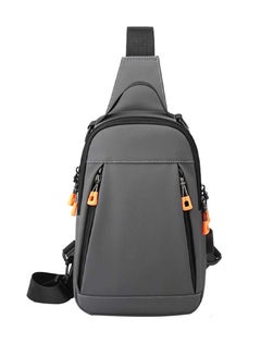 Buy Crossbody Backpack Men's And Women's Shoulder Backpack , Lightweight Single Strap Backpack Hiking Sling Bag Backpack Hiking Cycling (Grey) in UAE
