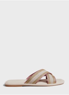 Buy Ashika Webbing Flat Sandals in UAE