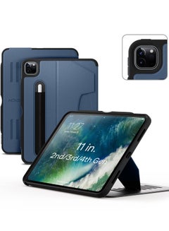 اشتري ZUGU CASE iPad Pro 11 Case, Ultra Slim Protective Case/Cover Designed for iPad Pro 11-inch (4th Gen,2022)/(3rd Gen,2021)/ iPad Pro 11-inch (2nd Gen,2020 /1st Gen,2018) with Convenient Magnetic Stand في الامارات