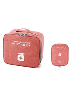 اشتري First Aid Bag First Aid Kit Bag Empty Travel Medicine Bag Medical Supplies Organizer Bag for Home Outdoor Travel Camping Hiking Mini Empty Medical Storage Bag Portable Pouch في الامارات