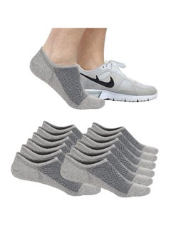 اشتري Mens Ankle Athletic Socks Low Cut Breathable Running Socks Comfort Sports Trainer Socks Cotton Casual Non-Slip No Show Socks for Men and Women Invisible Crew Boat Socks EUR43-48 6Pairs في السعودية