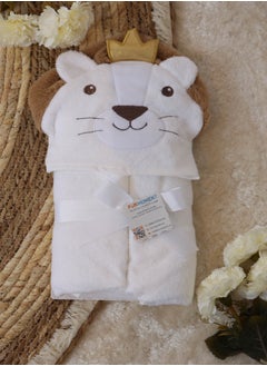 Buy Bath towel with hood for children 75 x 75 cm in Saudi Arabia