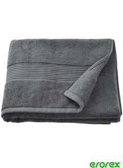 Buy Bath towel dark grey mélange 70x140 cm in Saudi Arabia