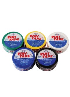 Buy Pack Of 6 Insulation Tape Multicolor For Home Industrial Office And Electric in UAE