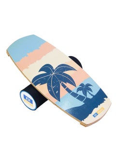 اشتري Balance Board Summer Orange Surf Balance Board Trainer Balance Exercise Board for Hockey Surfing and Snowboarding في الامارات