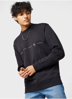 Buy Logo Crew Neck Sweatshirt in UAE