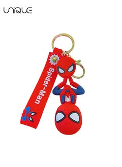 Buy Cartoon Marvel Keychain -Keychain Gift for Boys, Cartoon Keychains Accessories Keyring Key Purse Backpack Car Charms - Spider-Man - Red in UAE