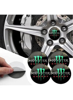 Buy 3D Poster Car Wheel Hub Cover - 4 Pieces - Monster in Egypt