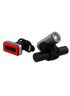 Buy USB Rechargeable LED Bike Light Set, 300 Lumens Front, 120 Lumens Rear Water Resistance for Bicycle in UAE
