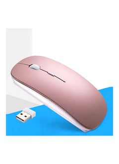 اشتري Wireless Mouse with Bluetooth 5.1 Rose red في الامارات