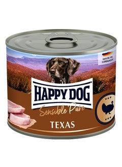 اشتري Happy Dog [400 g] Sensible Pure Texas Grain – free Wet Food with 100% valuable turkey meat and offal suitable for sensitive dogs with food intolerances في الامارات