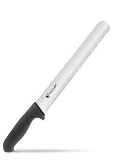 اشتري KUTLER Professional 10-Inch Bread Knife and Cake Slicer with Serrated Edge - Ultra-Sharp Stainless Steel Cutlery في الامارات