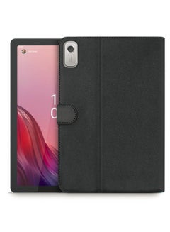 Buy Premium Quality Leather Smart Flip Case Full Protective Cover With Magnetic Stand For Lenovo Tab M9 2023 9 Inch – Black in Saudi Arabia