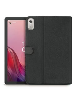 اشتري Premium Quality Leather Smart Flip Case Full Protective Cover With Magnetic Stand For Lenovo Tab M9 2023 9 Inch – Black في السعودية