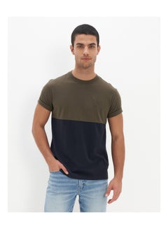 Buy AE Super Soft Colorblock T-Shirt in Saudi Arabia