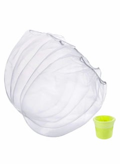 Buy Paint Strainer Bags, White Fine Mesh Disposable Bag Filters with Elastic Top Opening Hydroponic Filter for Gardening (10 Pieces, 5 Gallon) in Saudi Arabia
