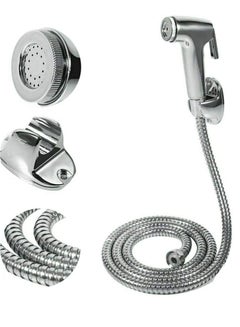 Buy Bidet Sprayer Set for Toilet, Handheld Shower Spray Head with 1.5 Meter Shattaf Hose Pipe for Body Cleaning in UAE