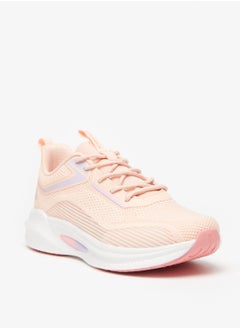 Buy Women's Textured Sports Shoes With Lace Up Closure in UAE